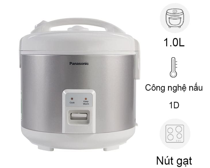 Nồi cơm nắp gài Panasonic 1 lít SR-MVN10LRAX giá tốt