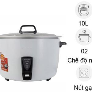 Nồi cơm nắp rời Sharp 10 lít KSH-D1010V chính hãng, giá tốt - hình ảnh sản phẩm