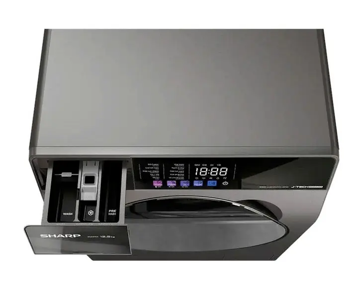 Máy giặt Sharp Inverter 12.5 kg ES-FKC125ED-DG | Điện máy Phúc Anh Máy giặt Sharp Inverter 12.5 kg ES-FKC125ED-DG | Điện máy Phúc Anh - góc nhìn 4
