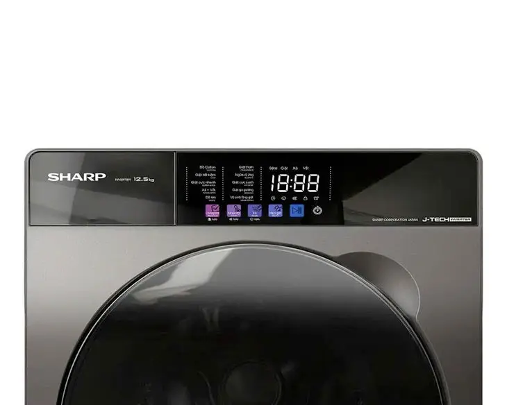 Máy giặt Sharp Inverter 12.5 kg ES-FKC125ED-DG | Điện máy Phúc Anh Máy giặt Sharp Inverter 12.5 kg ES-FKC125ED-DG | Điện máy Phúc Anh - góc nhìn 3