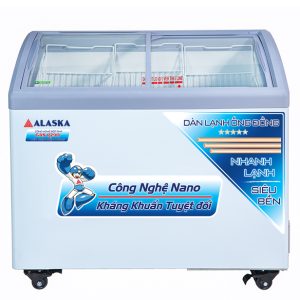 Tủ Đông Kính Cong Alaska 300 Lít KC-210C chính hãng, giá rẻ