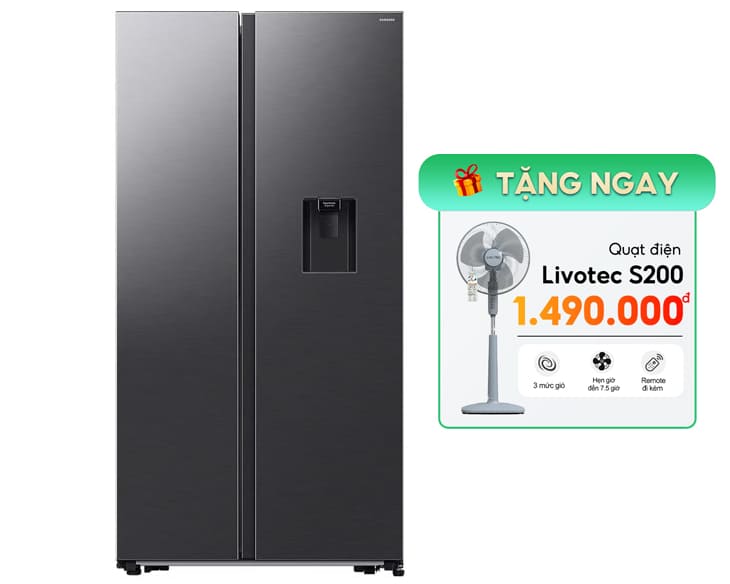 Tủ lạnh Samsung Inverter 578 lít RS57DG410EB4SV mode 2024